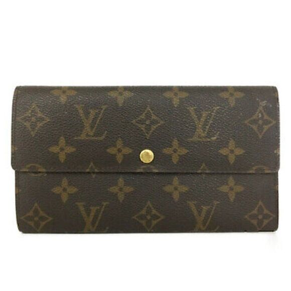 Louis Vuitton Monogram Portefeiulle Sarah Long Bifold Wallet Brown/3BA0446 - Picture 1 of 8